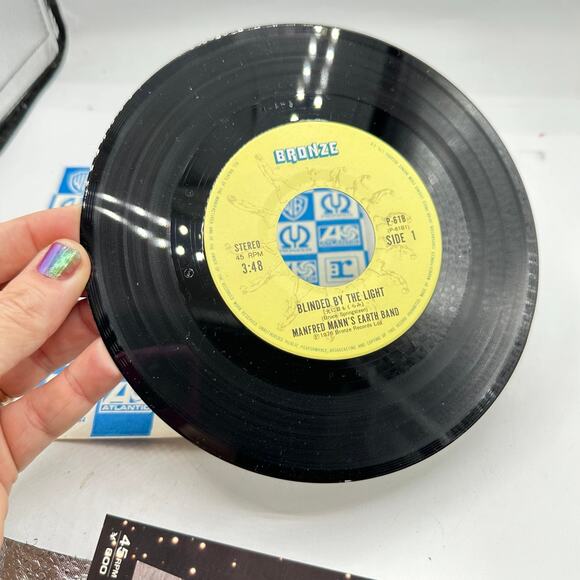 1970s Japanese 45 Vinyl Record Blinded by the Light Manfred Mann's Earth Band - Picture 5 of 8
